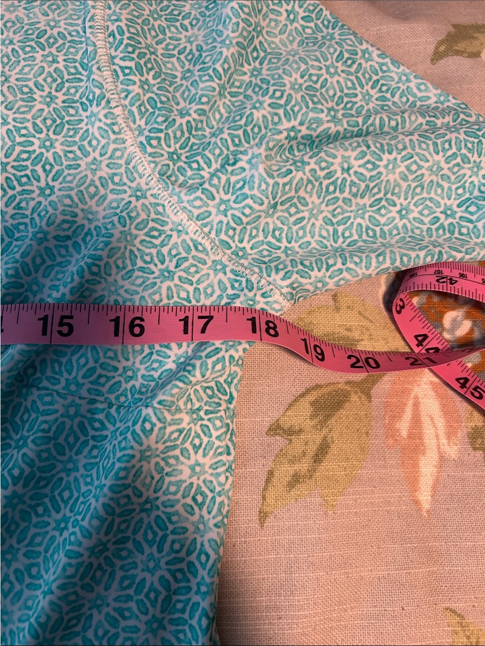 Cabana Life Teal and Orange Geometric Beach Dress - Picture 6 of 9
